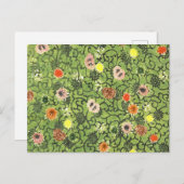 Carte Postale Fleur vintage Bingata Blossom (Devant / Derrière)