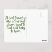 Carte Postale Fleur vintage Retro St Patrick's Day (Dos)