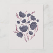 Carte Postale Fleur violet foncé esthétique (Devant)