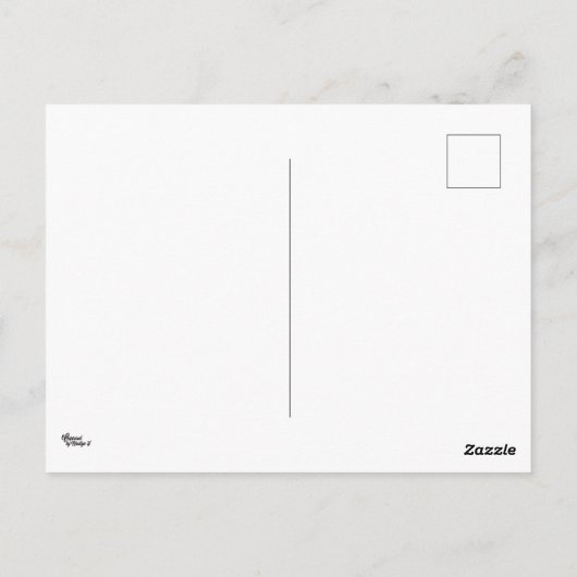 Carte postale Fleur Violette (Dos)