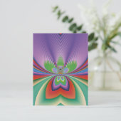 Carte Postale Fleur violette (Debout devant)