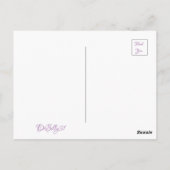 Carte Postale fleur violette (Dos)