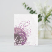 Carte Postale Fleur violette 3 (Debout devant)