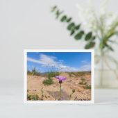 Carte Postale Fleur violette d'Arménie (Debout devant)