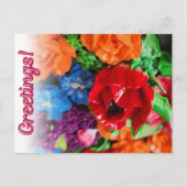 Carte postale fleurie (Devant)