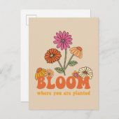 Carte Postale Fleurir là où vous êtes planté (Devant / Derrière)