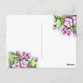 Carte Postale Fleurit d'Apple (Dos)