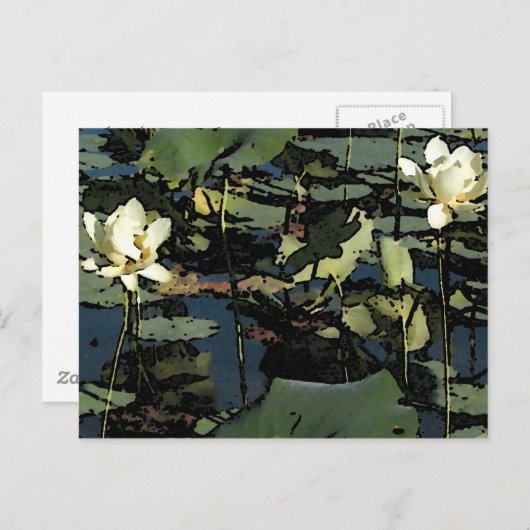 Carte Postale Fleurit De Lys D'Eau (Devant / Derrière)