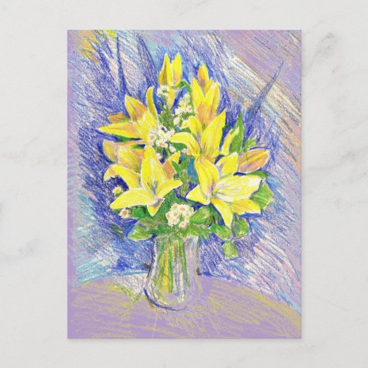 Carte Postale Fleurs (Devant)