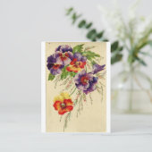 Carte Postale Fleurs (Debout devant)