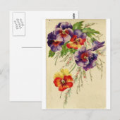 Carte Postale Fleurs (Devant / Derrière)