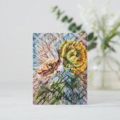 Carte Postale Fleurs (Debout devant)