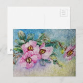 Carte Postale Fleurs (Devant / Derrière)