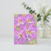 CARTE POSTALE FLEURS (Debout devant)