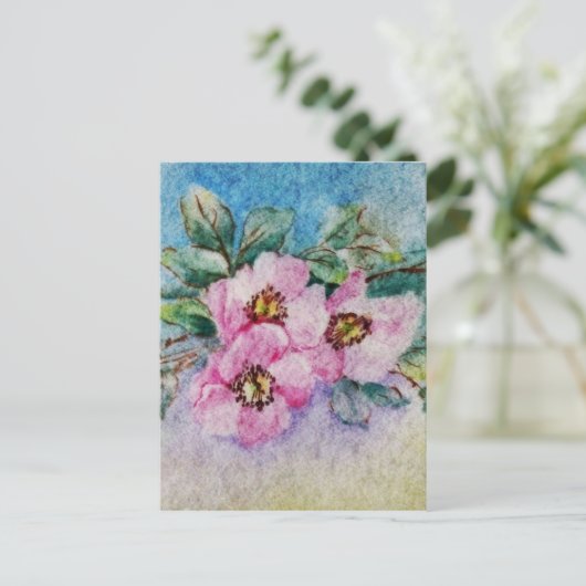 Carte Postale Fleurs (Debout devant)