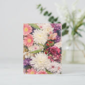 Carte Postale Fleurs (Debout devant)