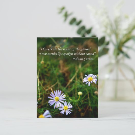 Carte postale Fleurs (Debout devant)