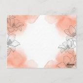 Carte Postale Fleurs (Dos)