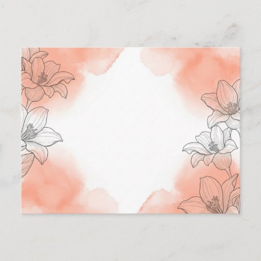 Carte Postale Fleurs (Devant)