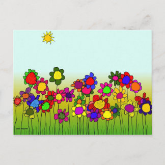 Carte Postale 'fleurs'