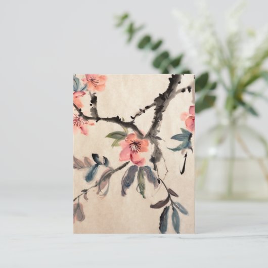 Carte Postale Fleurs (Debout devant)