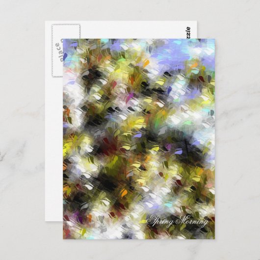 CARTE POSTALE FLEURS (Devant / Derrière)