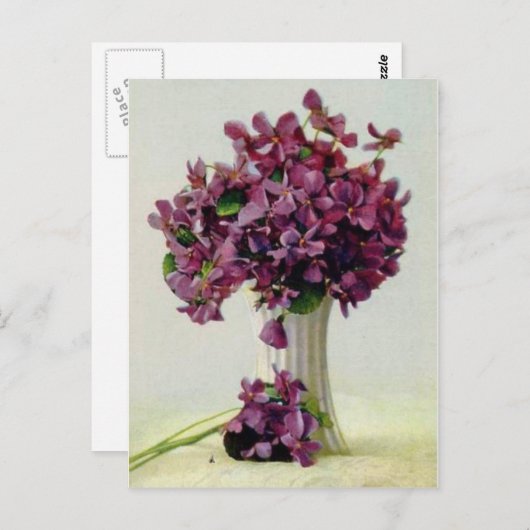 Carte Postale Fleurs (Devant / Derrière)