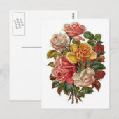 Carte Postale Fleurs (Devant / Derrière)
