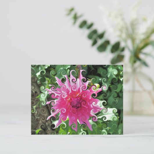 CARTE POSTALE FLEURS (Debout devant)