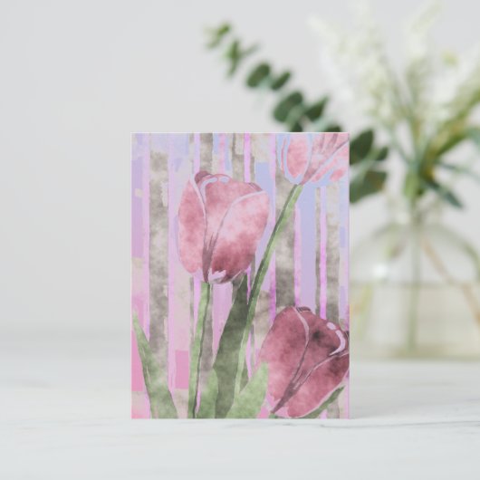 Carte postale Fleurs (Debout devant)