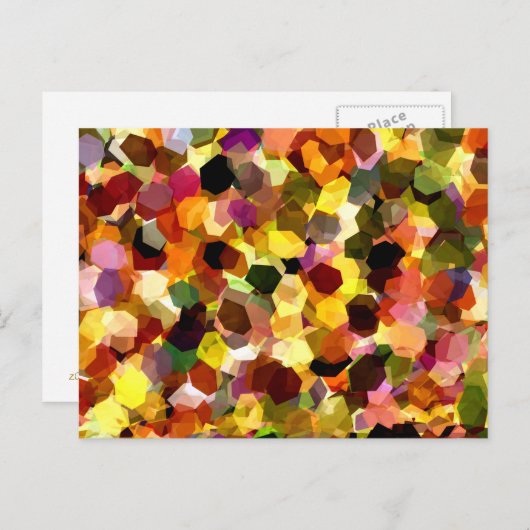 CARTE POSTALE FLEURS (Devant / Derrière)