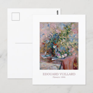 Carte Postale Fleurs 1906 par Edouard Vuillard