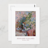 Carte Postale Fleurs 1906 par Edouard Vuillard (Devant / Derrière)