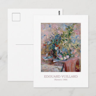 Carte Postale Fleurs 1906 par Edouard Vuillard