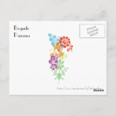 Carte Postale Fleurs à Boquete (Dos)