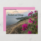 Carte Postale Fleurs à Trinité-et-Tobago (Devant / Derrière)