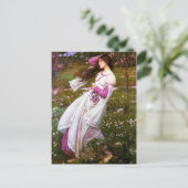 Carte Postale Fleurs à vent Waterhouse (Debout devant)