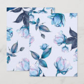 Carte Postale Fleurs aquarelles 10 (Devant / Derrière)