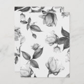 Carte Postale Fleurs aquarelles 12 (Devant / Derrière)