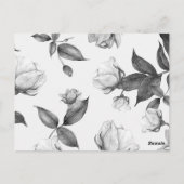 Carte Postale Fleurs aquarelles 12 (Dos)