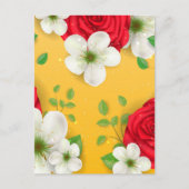 Carte Postale Fleurs aquarelles 13 (Devant)