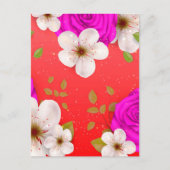 Carte Postale Fleurs aquarelles 14 (Devant)