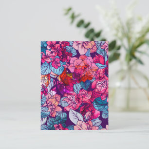 Carte Postale Fleurs aquarelles 16