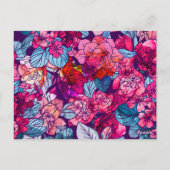 Carte Postale Fleurs aquarelles 16 (Dos)