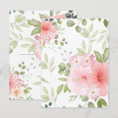 Carte Postale Fleurs aquarelles 20 (Devant / Derrière)