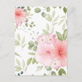 Carte Postale Fleurs aquarelles 20 (Devant)