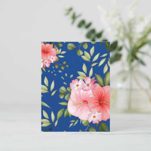 Carte Postale Fleurs aquarelles 21 (Debout devant)