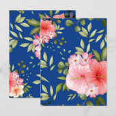 Carte Postale Fleurs aquarelles 21 (Devant / Derrière)