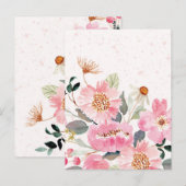 Carte Postale Fleurs aquarelles 5 (Devant / Derrière)