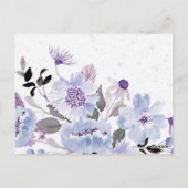 Carte Postale Fleurs aquarelles 6 (Dos)